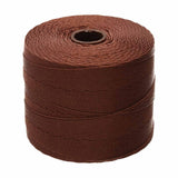 S-Lon Micro Bead Cord .12mm Brown 262yd Spool