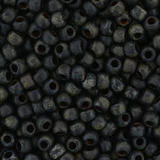 8/0 Toho Seed Beads #Y302F Frosted Jet Picasso 8-9g Vial