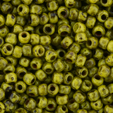 8/0 Toho Seed Beads #Y319 Dandelion Picasso 8-9g Vial