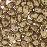 *Czech Superuno Beads Chalk Senegal Brown Purple 22g
