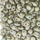 *Czech Superuno Beads Chalk Lazure Blue 22g