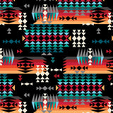 Fleece Mountain Pass #52332 Black - Half Yard