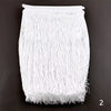 Chainette Fringe 12" White - By the yard