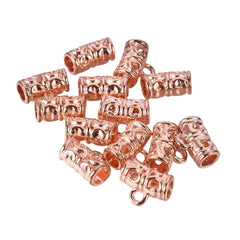 Bead Bails Curved Tube 10x11mm Rose Gold 10/pk