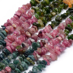 Tourmaline Mixed Chips 5-7mm (Natural) 15-16" Strand