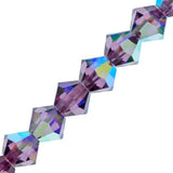 Preciosa Bicone 3mm Amethyst AB 5" Strand