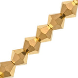 Preciosa Bicone 6mm Crystal Aurum Full Coat 5" Strand
