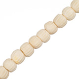 Bone Carved Beads 6mm Antique Ivory 32/Strand