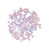 Round Plastic Pearls 8mm Gloss Tri-Colourmix Pink 35g