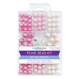 Pearl Bead Kit 8mm/10mm Pink with Cord & Clasps