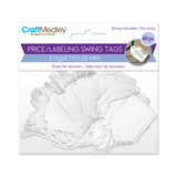 Hang Tags 28x45mm White 40/pk