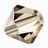 Preciosa Bicone 6mm Black Diamond 5" Strand