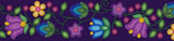 Printed Ribbon 2" Bloom Uplift Purple - Per Yard