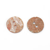 Button Shell 15mm Abalone Coral 10/pk
