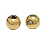 Round Metal Bead 4mm 18K Gold Plated 50/pk