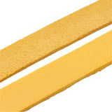 Faux Leather Lace 10mm Gold 1m