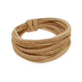 3mm Lacet Suédine Naturel 2m