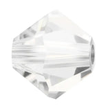 Preciosa Bicone 6mm Crystal Each