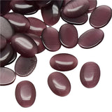 Cat Eye Cabochons, Oval 18x13mm Purple 10/pk