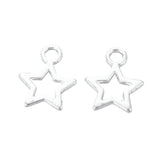 Star Metal Charm 12x10mm 10/pk