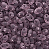 *Czech Miniduo Beads Amethyst Matte 8g
