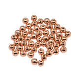 Round Metal Beads 6mm Rose Gold Plated 50/pk