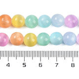 Selenite Pastel Mixed Beads 8.5mm Round Grade AB (Natural/Dyed) 15-16" Strand
