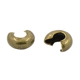 Crimp Cover 4mm Antique Brass 100/pk