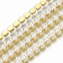 Metal Pearl Banding 4mm Gold 10yd/pk