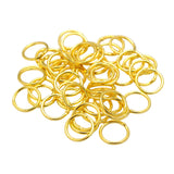 Soldered Jump Rings 5mm 18kt Gold Plated 100/pk