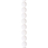 Czech Glass Beads 6mm Round Velvet White 30/Strand