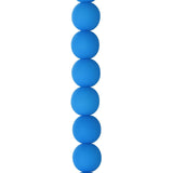 Czech Glass Beads 8mm Round Velvet Turquoise 23/Strand