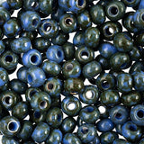2/0 Czech Seed Beads #111 Op Travertine Blue 20g