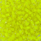 6/0 Czech Seed Beads #093 C/L Neon Yellow 22g