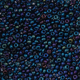 8/0 Czech Seed Beads #180 Opaque Navy Iris 22g