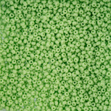 10/0 Perles de Rocailles Tchèques #1012V Opaque Vert Pâle 22g