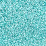 10/0 Czech Seed Beads #1363V Colour Lined Turquoise 22g