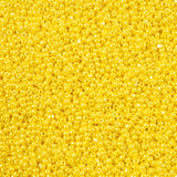 11/0 Czech Cut Seed Beads #37050 Opaque Yellow Luster 13g