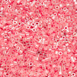 11/0 Cylin Beads #1028 Crystal Rose Lined Ceylon 25g Bag