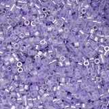 11/0 Cylin Beads #1034 Crystal Purple Lined Ceylon 25g Bag