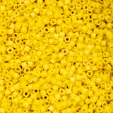 11/0 Cylin Beads #1066 Opaque Yellow Matte 25g Bag