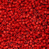 11/0 Cylin Beads #1068 Opaque Red Matte 25g Bag
