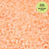 11/0 Cylin Beads #1128 Glow In Dark AB Orange 25g Bag