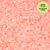 11/0 Cylin Beads #1129 Glow In Dark AB Coral 25g Bag