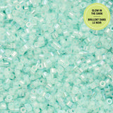 11/0 Cylin Beads #1132 Glow In Dark AB Turquoise 25g Bag