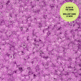 11/0 Cylin Beads #1141 Glow In Dark Purple 25g Bag