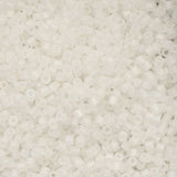 11/0 Cylin Beads #1173 Matte Macaron AB White 25g Bag
