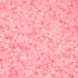 11/0 Cylin Beads #1182 Matte Macaron AB Coral Pink 25g Bag