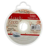 Lovely Knots Knotting Cord 1mm White 50yds