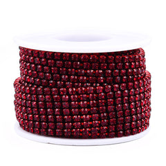 Metal Rhinestone Banding 2mm Siam 10yd/pk